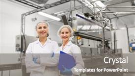  Presentation with ice cream - Audience pleasing slide deck consisting of technologists with clipboard at ice backdrop and a gray colored foreground