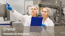  Presentation with ice cream - Amazing slides having technologists with clipboard at ice backdrop and a gray colored foreground