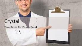  Presentation with architect - Theme enhanced with technologu - architect pointing on clipboard background and a  colored foreground