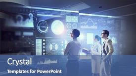  Presentation with high technology - Beautiful slides featuring technology - high technologies for your success backdrop and a ocean colored foreground