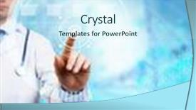  Presentation with medicine - PPT layouts featuring healthcare - innovative technologies in medicine background and a cool aqua colored foreground