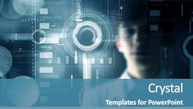  Presentation with medicine - Colorful PPT theme enhanced with technology - innovative technologies in science backdrop and a teal colored foreground