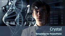  Presentation with science - Audience pleasing slides consisting of technology - innovative technologies in science backdrop and a ocean colored foreground