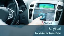  Presentation with vehicle - Beautiful PPT theme featuring technology - transportation and vehicle concept backdrop and a ocean colored foreground