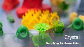  Presentation with industrial revolution - PPT theme featuring technology 4 0 industrial revolution background and a gray colored foreground