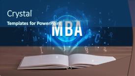  Presentation with open book - Theme featuring technology-abbreviation-coming-out background and a ocean colored foreground