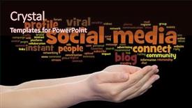  Presentation with political social media - Audience pleasing slides consisting of technology advertising global worldwide tagcloud backdrop and a wine colored foreground