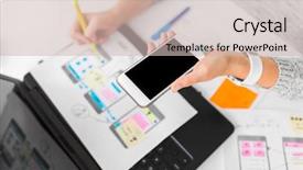  Presentation with web design - Audience pleasing PPT layouts consisting of technology and business concept - web backdrop and a soft green colored foreground