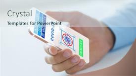  Presentation with technology health - Presentation theme consisting of technology-and-health-care-concept background and a sky blue colored foreground