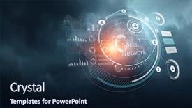  Presentation with hud - Beautiful PPT layouts featuring technology and hud concept mixed backdrop and a wine colored foreground