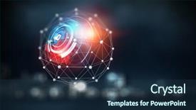  Presentation with hud - PPT layouts enhanced with technology and hud concept mixed background and a navy blue colored foreground