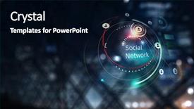  Presentation with hud - Audience pleasing PPT theme consisting of technology and hud concept mixed backdrop and a black colored foreground