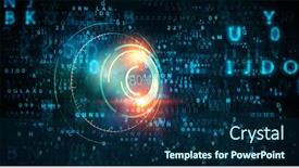  Presentation with hud - Amazing PPT layouts having technology-and-hud-concept-mixed backdrop and a navy blue colored foreground