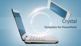  Presentation with healthcare technology internet of things - Presentation design consisting of technology and internet concept - smartphone background and a light blue colored foreground