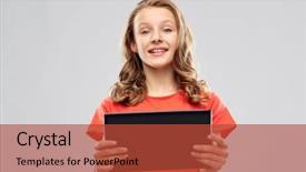  Presentation with iot agriculture technology concept man - Beautiful PPT theme featuring technology and people concept - smiling backdrop and a  colored foreground