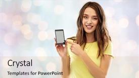  Presentation with transport and future technology concept - PPT theme featuring technology and people concept - smiling background and a  colored foreground