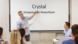  Presentation with high technology - Amazing presentation theme having technology and people concept - student backdrop and a light gray colored foreground