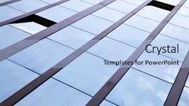  Presentation with smart building iot - Beautiful slides featuring technology architecture - windows of office building backdrop and a  colored foreground