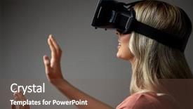  Presentation with augmented reality - Slides consisting of  background and a  colored foreground