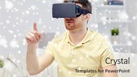  Presentation with winter video - PPT layouts enhanced with 3d glasses playing video background and a lemonade colored foreground