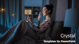  Presentation with iot agriculture technology concept man - Presentation with technology-bedtime-and-people-concept background and a black colored foreground