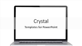  Presentation with infrastructure computer - PPT theme consisting of technology border - computer display isolated on white background and a white colored foreground