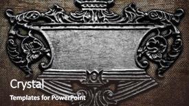  Presentation with iron - Cool new presentation theme with technology border - iron tablet background backdrop and a tawny brown colored foreground