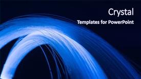  Presentation with fiber optics - Beautiful presentation theme featuring technology change - multicolor fiber optics backdrop and a navy blue colored foreground