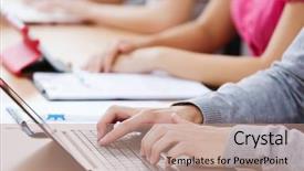  Presentation with young people in the club - PPT theme consisting of orange thuja close-up abstract natural background and texture background and a tawny brown colored foreground