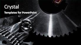  Presentation with planets - Colorful PPT layouts enhanced with technology cogwheels gears and planets backdrop and a  colored foreground