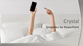  Presentation with transport and future technology concept - Presentation design enhanced with technology-comfort-and-morning-concept background and a light gray colored foreground