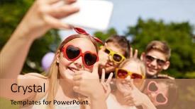  Presentation with transport and future technology concept - Presentation theme featuring technology concept - happy kids background and a coral colored foreground