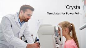  Presentation with technology health - PPT theme enhanced with technology concept - optometrist with non background and a white colored foreground