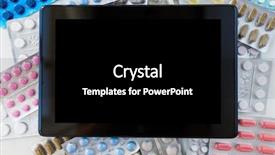  Presentation with healthcare technology - Amazing slide deck having application packaging - medicine healthcare pharmacy and technology backdrop and a black colored foreground