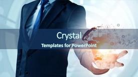  Presentation with connecting - Slides enhanced with technology connection - technologies connecting the world mixed background and a ocean colored foreground