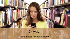  Presentation with technology education - Slide deck having technology cyberbullying and education concept background and a coral colored foreground