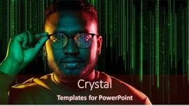  Presentation with black technology - PPT theme with technology-cyberspace-and-programming-concept background and a wine colored foreground