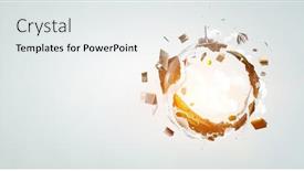  Presentation with ecology - Slide deck enhanced with technology-ecology-concept-mixed-media background and a white colored foreground