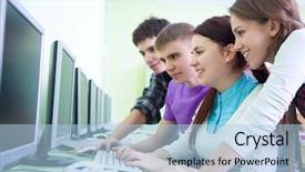  Presentation with teens - Colorful slide deck enhanced with the stadium football soccer backdrop and a tawny brown colored foreground