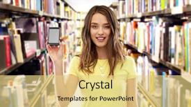  Presentation with education technology - PPT layouts enhanced with technology education and people concept background and a yellow colored foreground