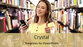  Presentation with art stem education science technology - Colorful presentation enhanced with technology education and people concept backdrop and a yellow colored foreground