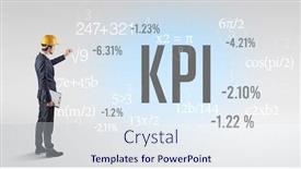  Presentation with hat - Colorful presentation design enhanced with technology-engineer-in-hard-hat backdrop and a sky blue colored foreground