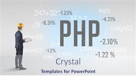  Presentation with hat - PPT layouts having technology-engineer-in-hard-hat background and a sky blue colored foreground