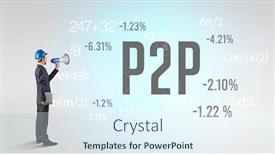  Presentation with hat - Audience pleasing PPT theme consisting of technology-engineer-in-hard-hat backdrop and a sky blue colored foreground