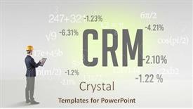  Presentation with crm - Cool new PPT layouts with technology-engineer-in-hard-hat backdrop and a sky blue colored foreground