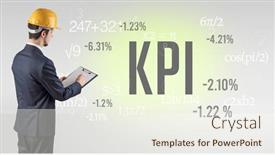  Presentation with technology - PPT layouts with technology-engineer-in-hard-hat background and a sky blue colored foreground