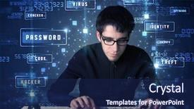  Presentation with programing - Theme consisting of girls legs in shoes stand on dry colored leaves autumn concept background and a yellow colored foreground