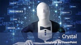  Presentation with programing - Amazing slides having technology enviroment with cyber backdrop and a ocean colored foreground