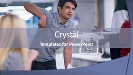  Presentation with drone technology - Cool new PPT theme with technology for new business advancement backdrop and a seafoam green colored foreground