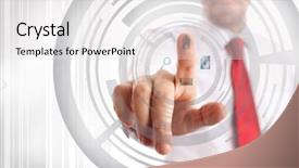  Presentation with designs - Presentation having internet red - technology graphic designs made background and a white colored foreground